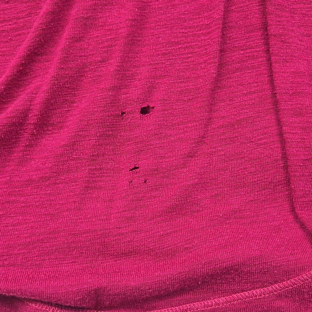 3/$10 Aerie Deep Pink Long Sleeve Blouse - Picture 3 of 6